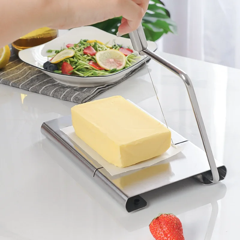 Stainless steel cheese slicer Multi-purpose cheese and ham slicer Cheese cutter kitchen tool
