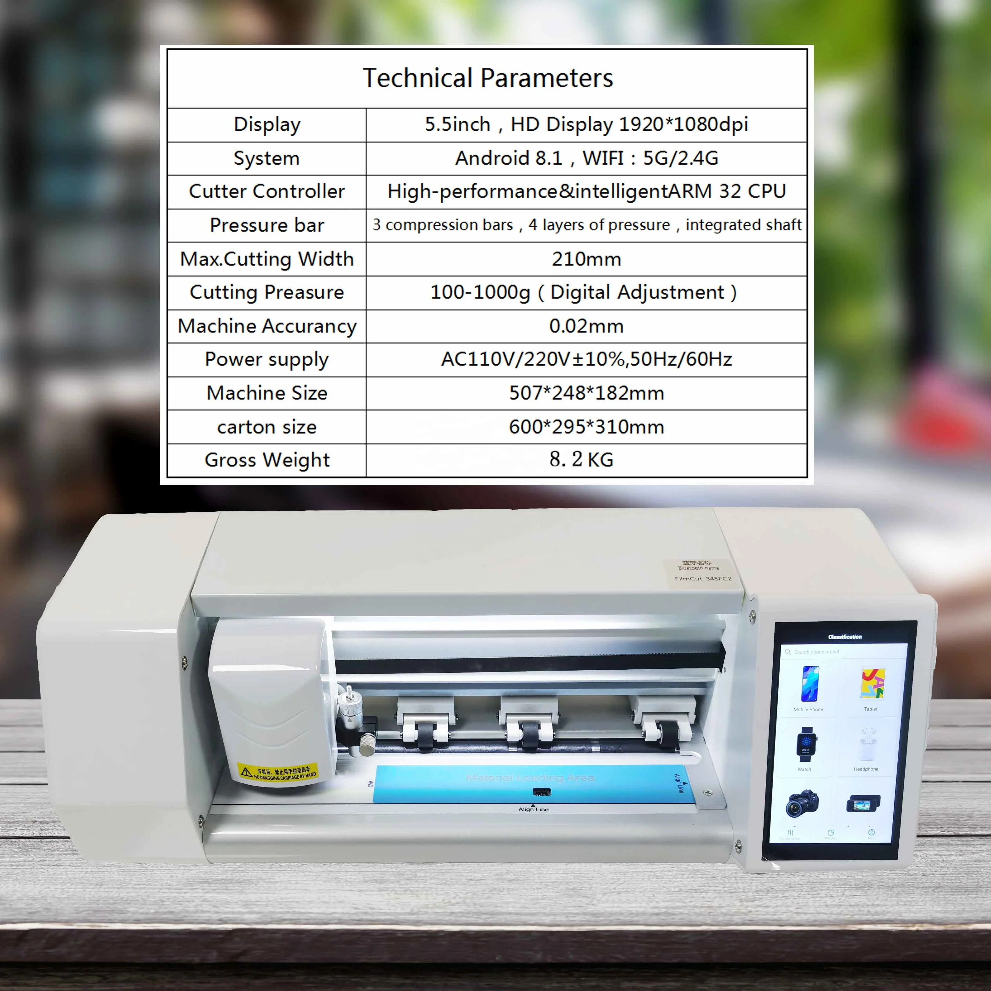 Laptop Skin and Sticker Covers Screen Protector Fully Automatic Cut Plotter Smart Protective Film Making Machine