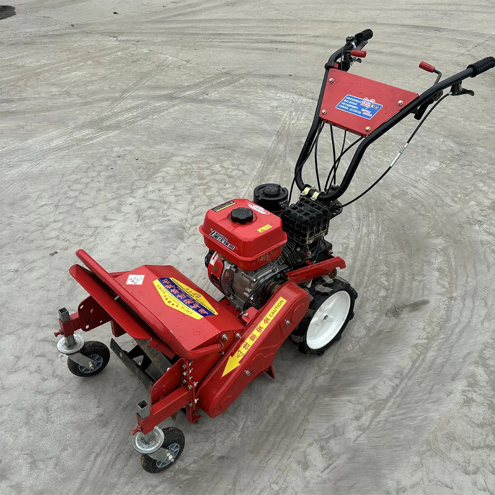 Bestselling Agricultural Machinery Equipment, Small Hoes, Hand Pushed Rotary Tillers, Trenchers, Mini Grass Crushers