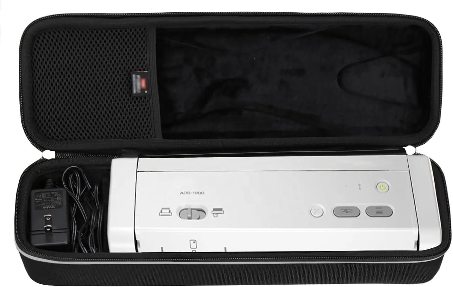Custom Hard Shell Tool Carrying EVA Case for Brother ADS-1250W/ADS-1700W/ADS-12 Scanner Storage Travel Bag