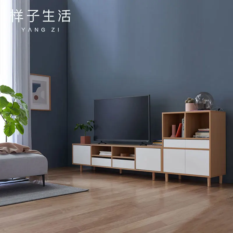 
Room furniture Nordic style modern design tv stand cabinet and center table set 