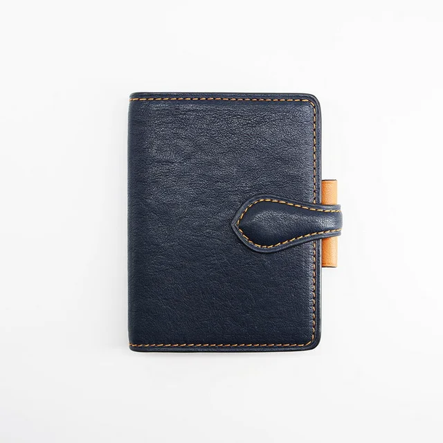 Customized Leather Notebooks  A5 A6 Gold Ring Binder Agenda Journal Diary Organizer Planner Hardcover Note Book