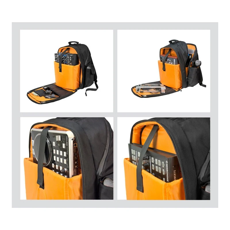 Newest Design Music Equipment Travel Cases DJ Mixer Controller Carrying Bags DJ Controller Backpack with Customizable Dividers