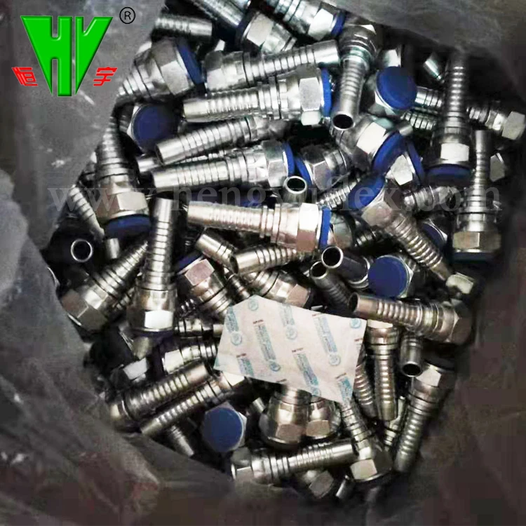 Custom hydraulic fittings hose ends carton steel SAE hose fittings