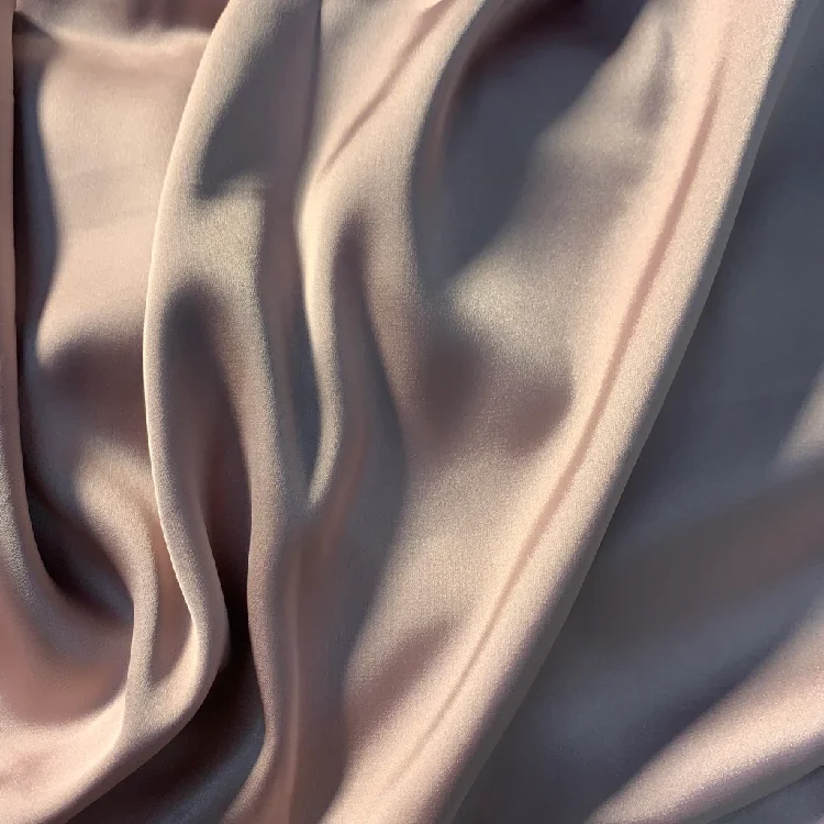 Hot Selling 50d Stretch Ombre Satin Matte Garment Fabric For Women Sleepwear
