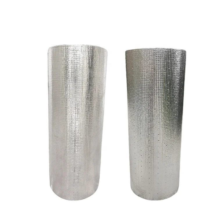 Silver Metalized Closed Cell XPE Foam Fire Retardant Closed-Cell XPE Aluminum Foil Backed Foam Roof Underlayment