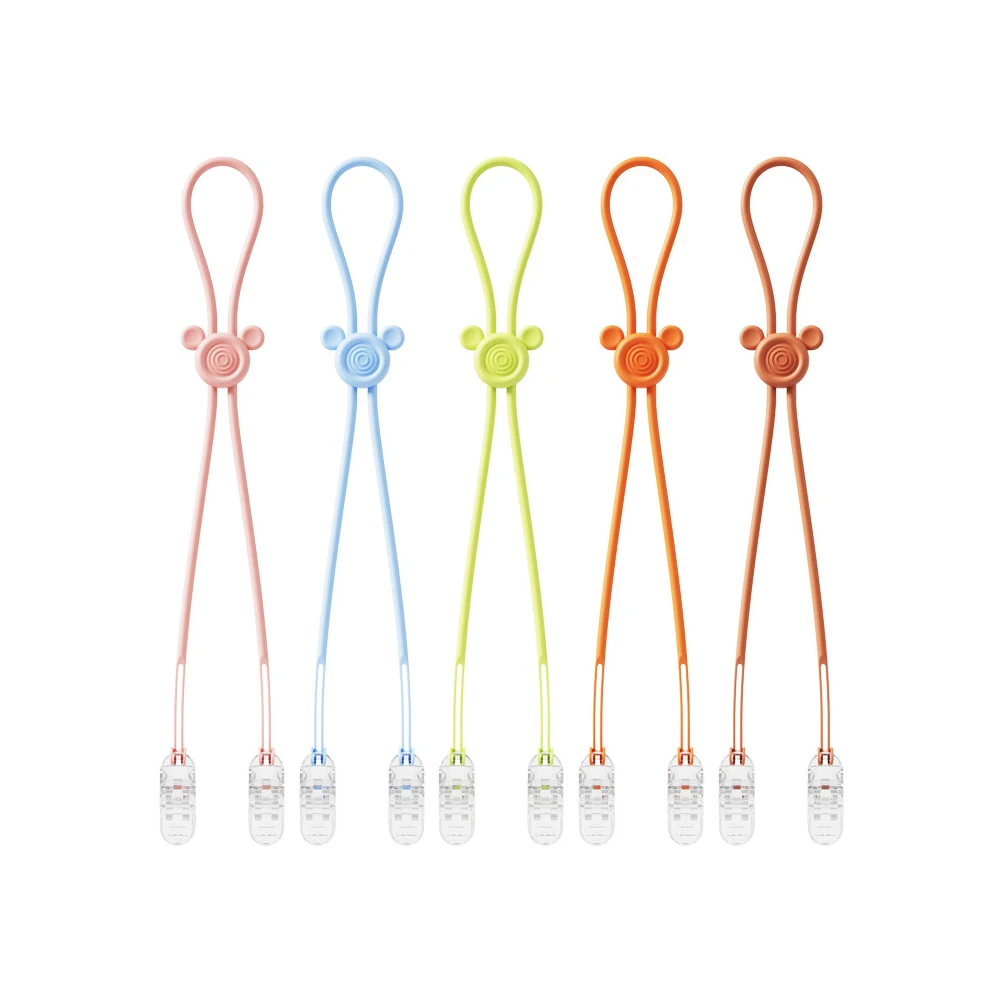 Factory Custom Sterilizable Dental Bib Clips Silicone Colorful Dentist Bib Holder Clip Napkin Holder Pacifier Clip