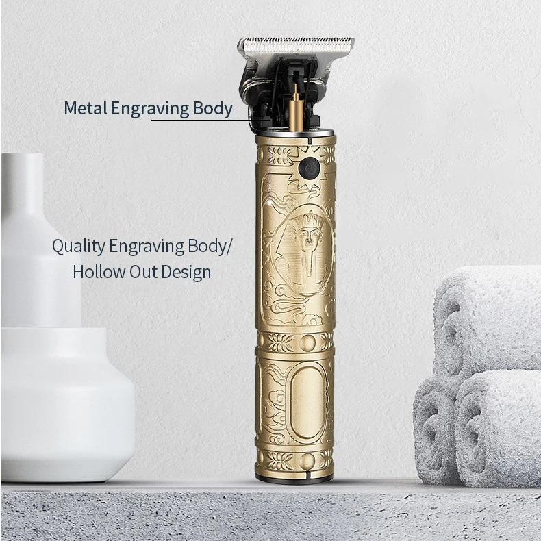 Cheap price stainless steel electric professional hair cut machine cordless hair shaver T trimmer