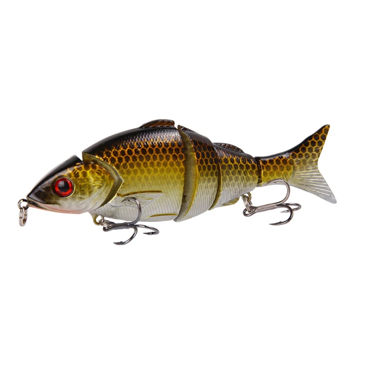 KEWOTE segmented fish 12.5cm 21g deep diving minnow multi- jointed fishing lure multi jointed lure