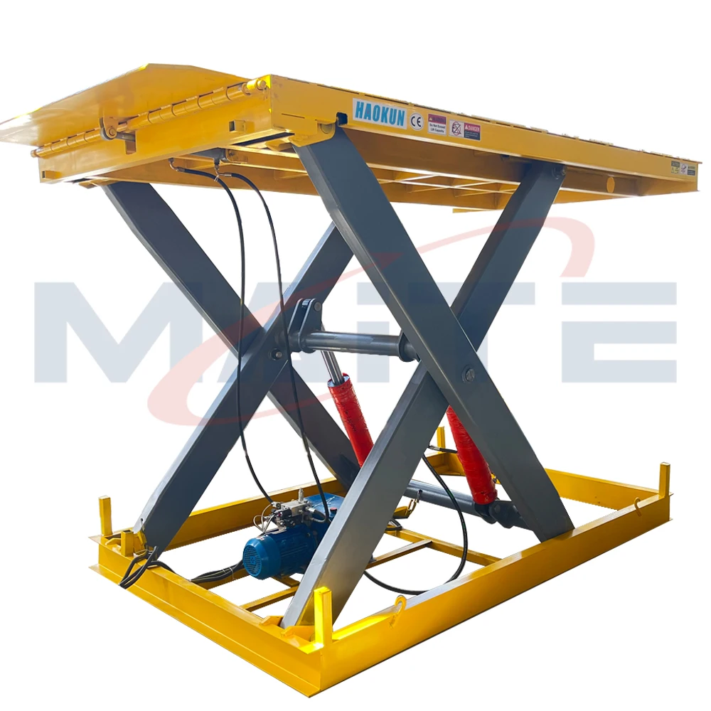 Scissor lift table/stationary hydraulic lift for warehouse Small Cargo Lifting Table Manual Foot Pump 2023 Newly Customized