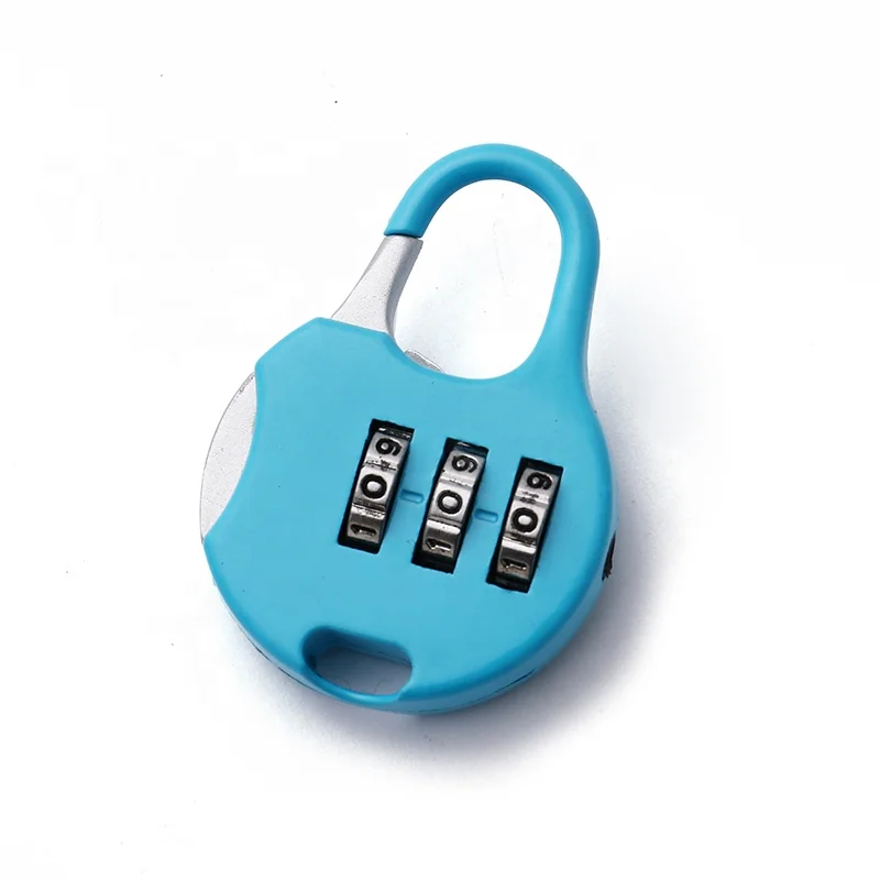 Factory supplier travel Suitcase Luggage Security 3 Digit Password Mini Combination Padlock