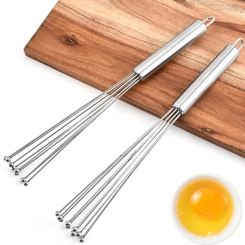 12 inch Stainless Steel Ball Whisk Egg Beaters Egg Stirrer Hand Mixer Kitchen Cooking Tools Accessories