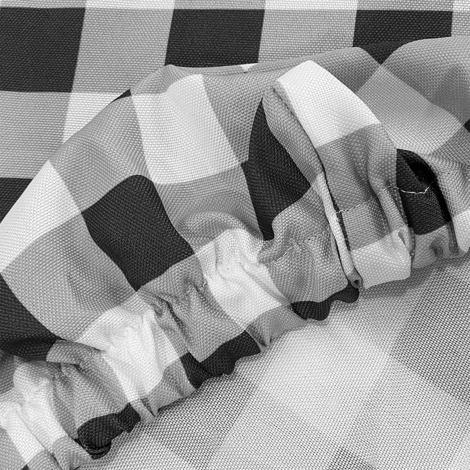 Washable Easy To Clean Plaid Custom Color Rectangular Table Cloth Waterproof Tablecloth Fabric Table Cover For Outdoor Courtyard