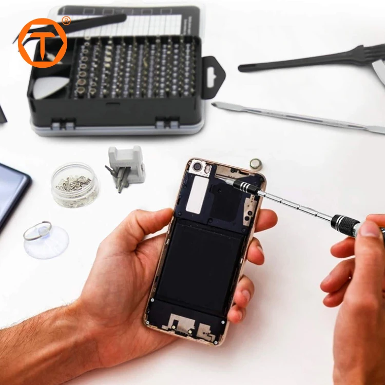 Professional magnetic repair tool kit 115 in 1 flexible multibit screw driver precision screwdriver set for phone computer
