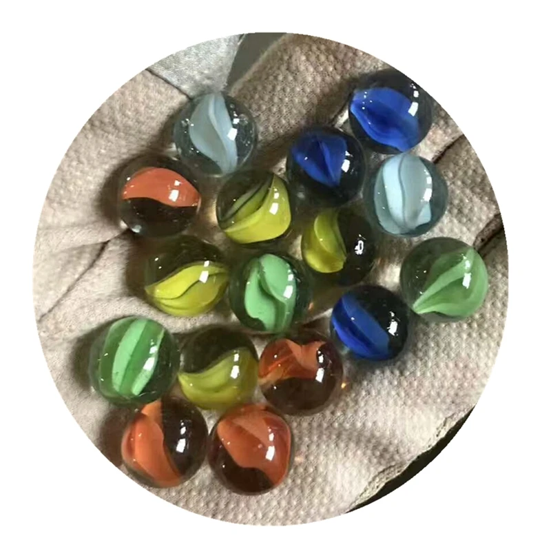  Safety Round Solid Beautiful Colored Toy Glass Marble