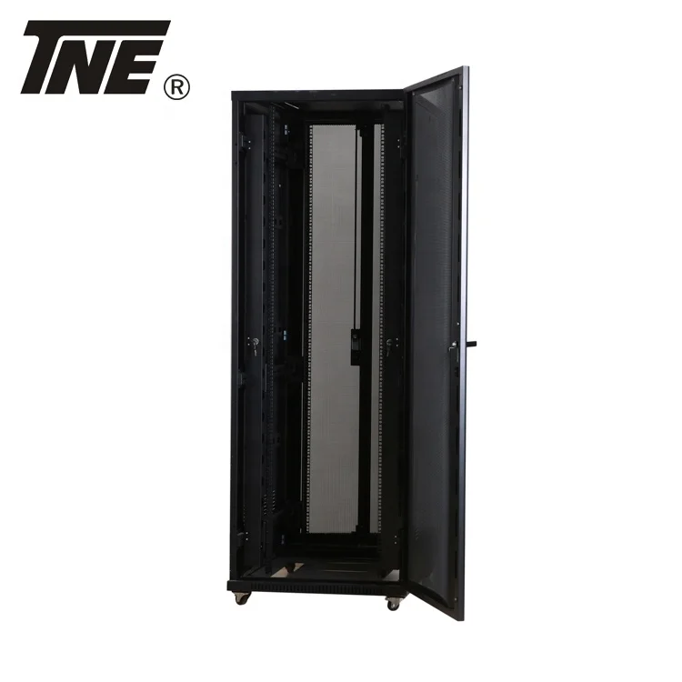 Newest item professional rack cabinet computer server box with vented double rear door