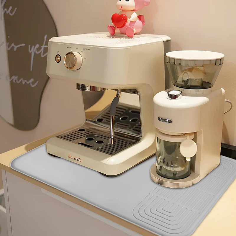 Kitchen Counter Coffee Mat Under Sink Mats for Kitchen Waterproof for Countertop Coffee Bar Accessories