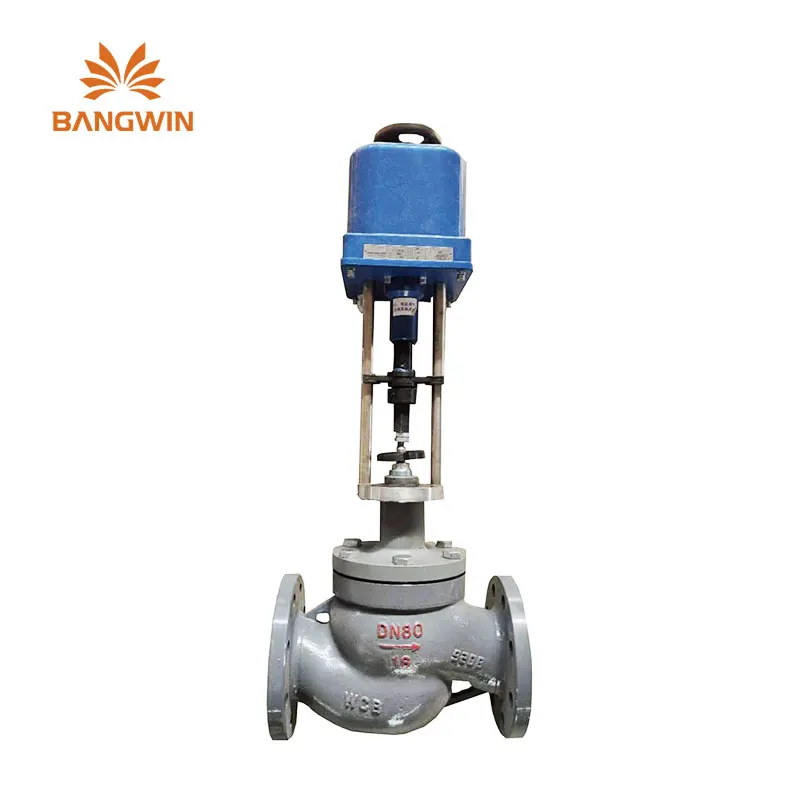 Pneumatic 2inch single seat stainless steel 304 150LB -20 to 250 degree CV45 EQ RF flange control valve with 4-20mA positioner