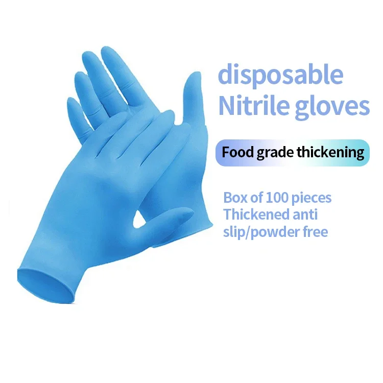 SANWEI 100/50/20PCS Purple Disposable Gloves Disposable nitrile/Vinyl Latex Examination Medical Gloves