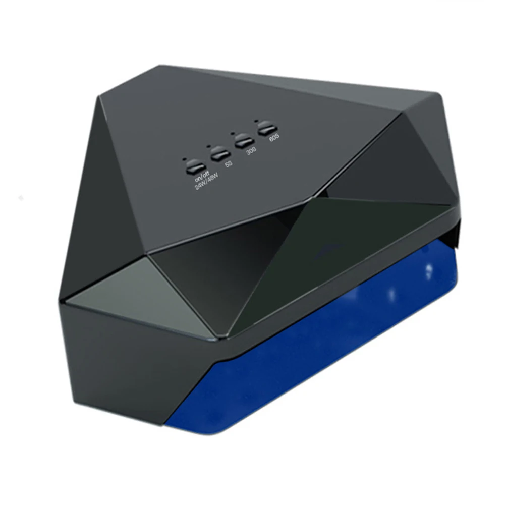 5S 30S 60S Timer Auto Sensor Lamp For Manicure Black Diamond Shape 48W LED UV Lamp Nail Dryer Gel Polish Drying Lamp