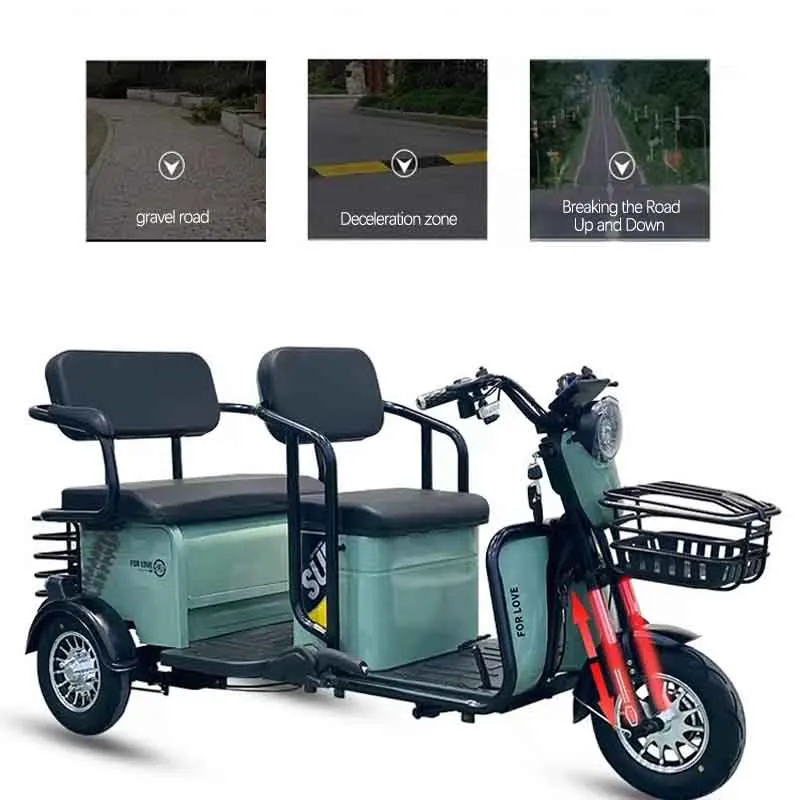 triciclo electrico 3 wheel leisure passenger tricycle electric pedal tricycle scooter for adults