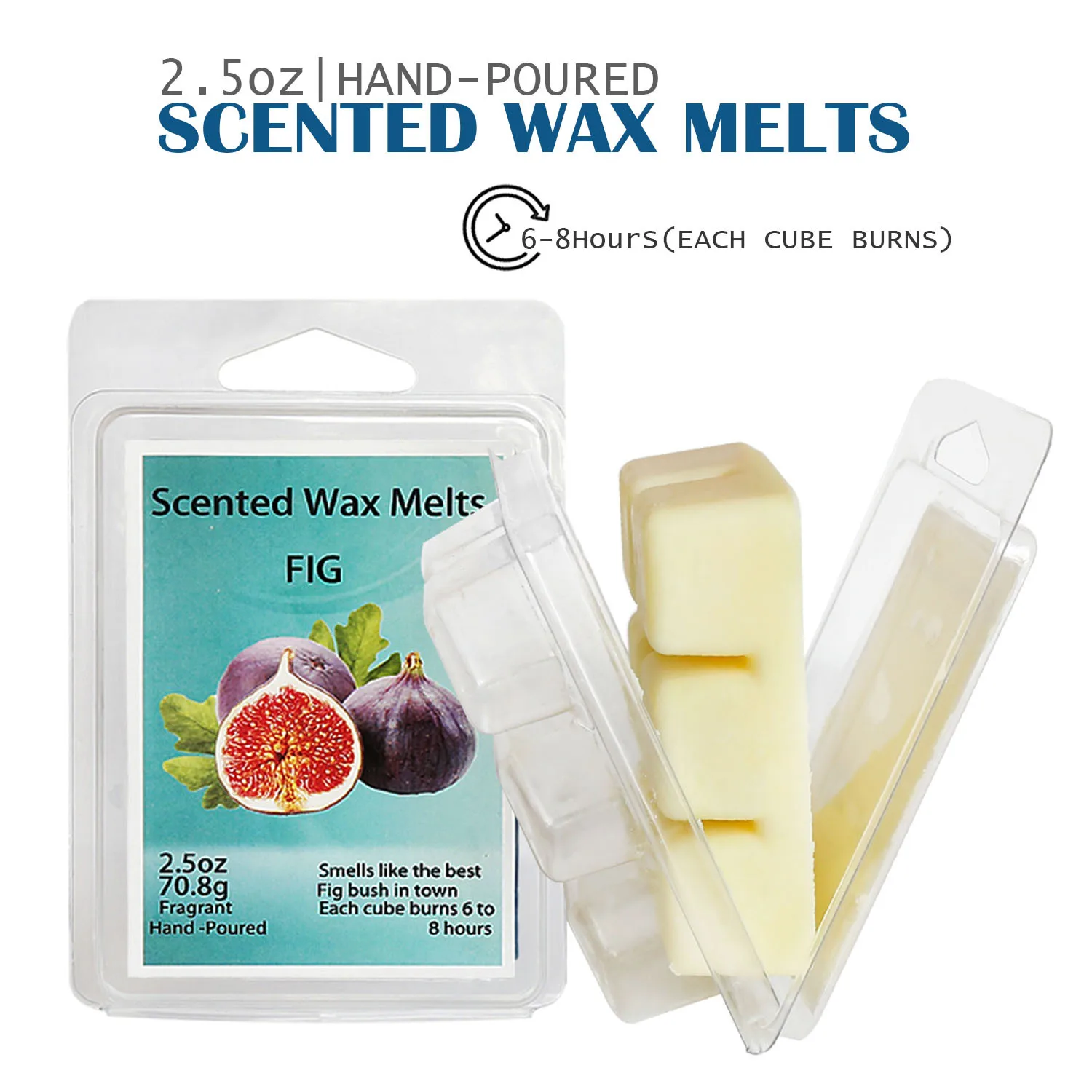 Factory Set of 8 Scented Wax Melts High Quality Natural Soy Wax 2.5 oz Assorted Wax Rose Lavender Warmer Cubes