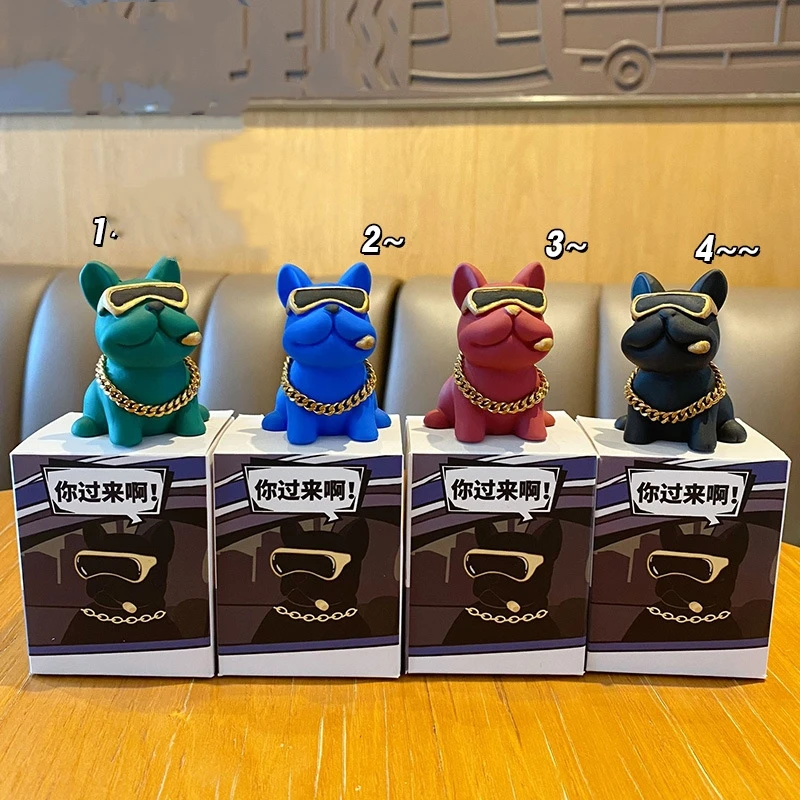 French Bulldog Tissue Holder-Artistic Resin Dog Animal Sculpture Versatile Decor for Home and Office