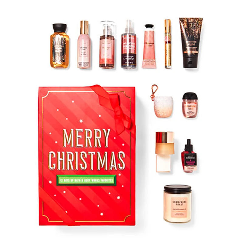 12 Days Of Christmas Box Beauty Cosmetic Large Advent Paper Box With Cosmetics