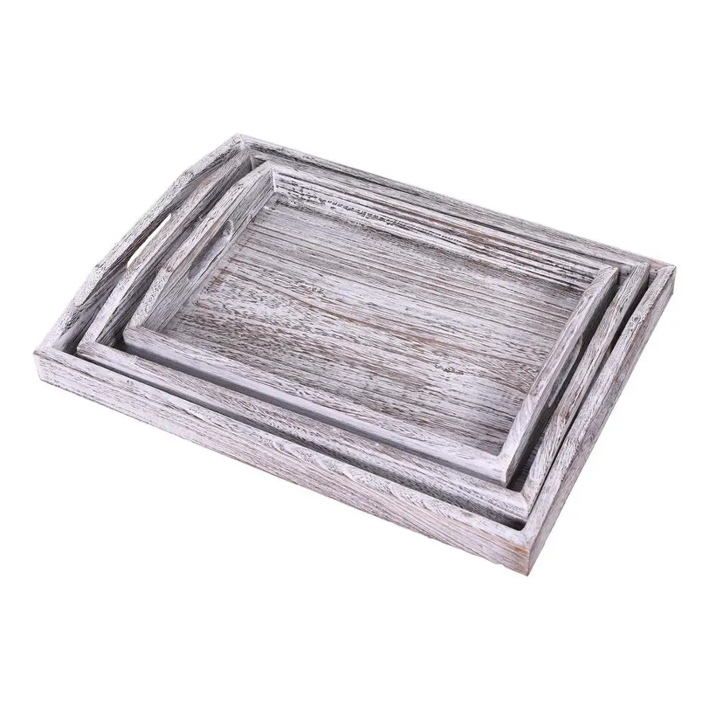 wood food serving tray