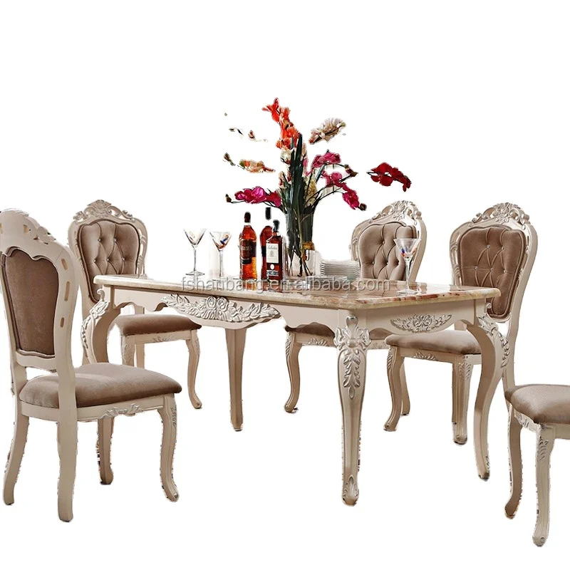 Luxury Antique French Provincial Home Dining Room Furniture