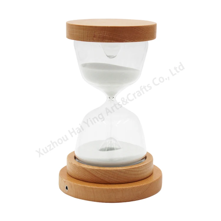 Time Magic Hourglass Decoration Ornaments Creative Metal Glass Hour Meter Home Decor Gift