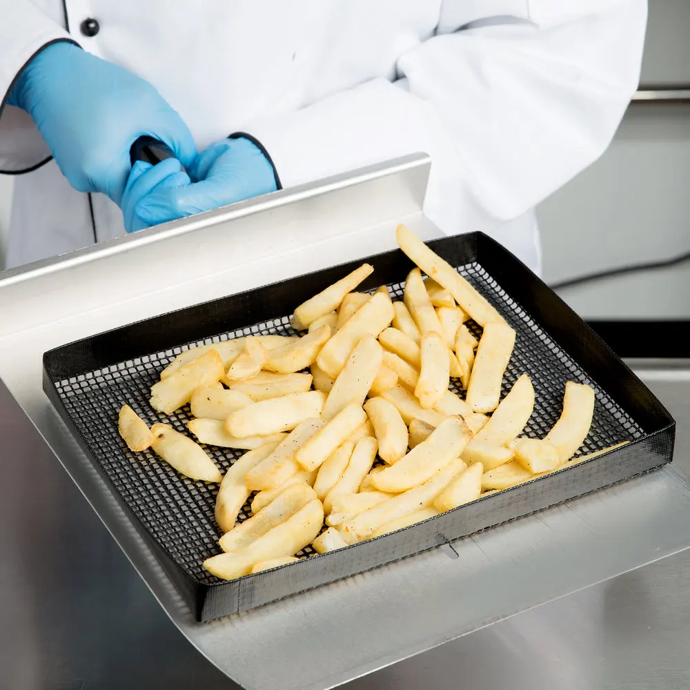 2020 Hot Selling Alkali Resistant Non-stick Oven Cooking Crispy Mesh Basket