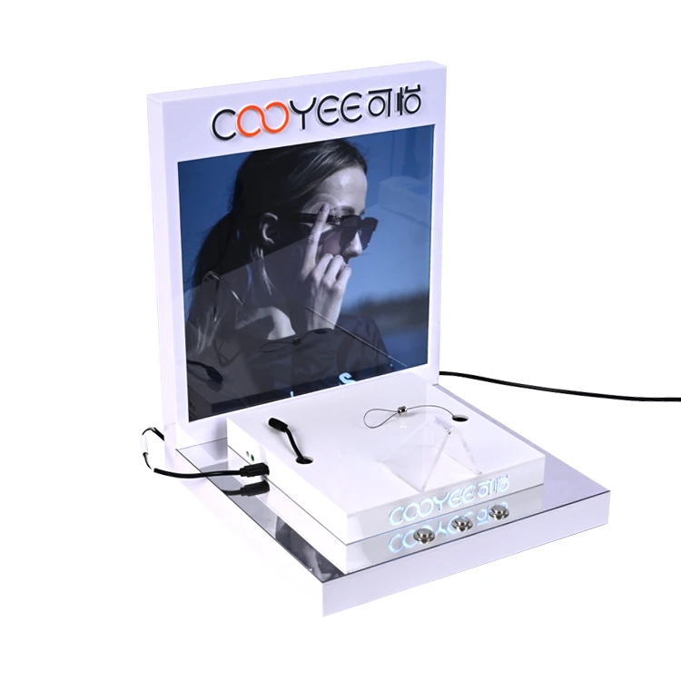 APEX Smart Audio Eyewear Glasses Display Acrylic Countertop Eyewear Display