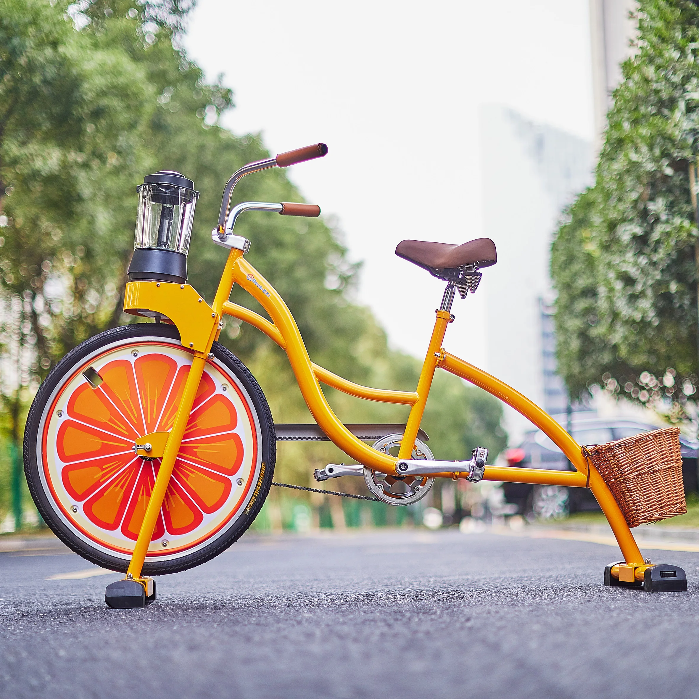 EXI beach cruiser bicycle fruit juicer processing making  machine