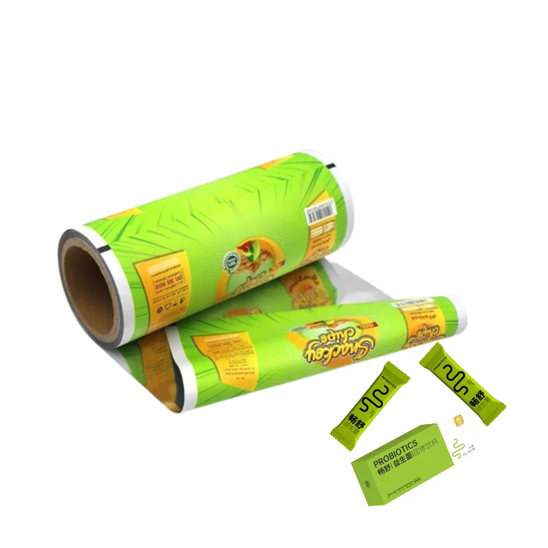 recyclable aluminum vitamin bag food grade laminated plastic aluminum film roll packaging probiotic-capsule bag