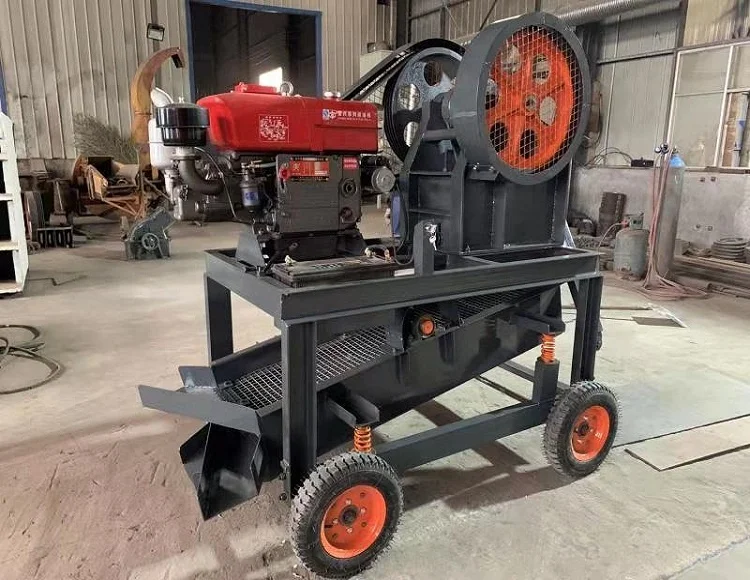 Hot Sale Portable Mini Stone Rock Crushing Machine Price Mobile Rock Crusher Jaw Crusher