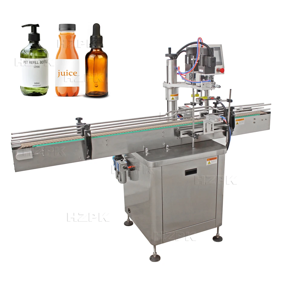 HZPK Trigger Spray Bottle Capping Machine Automatic With Conveyor