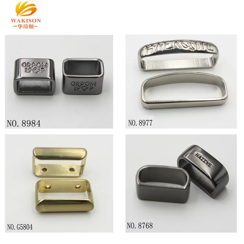 Belt/strap hardware accessories 25mm  metal rectangle loop for keeper