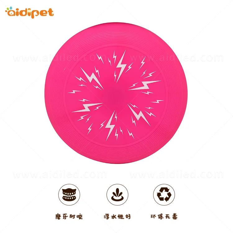 
Luminous Light up Led Flying Disc for Pet Dog Play Eco-friendly Silicone Flashing Dog Pet Disc Flying 