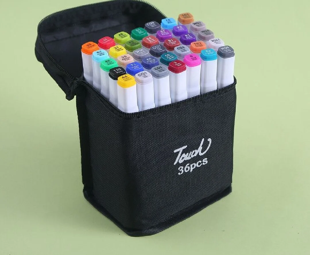 Изготовленный На Заказ лазерный маркер 30/40/60/80/168 /204 Цвет художественный маркер Dual Head эскиз Маркеры Ручка кисти для рисования манга дизайн