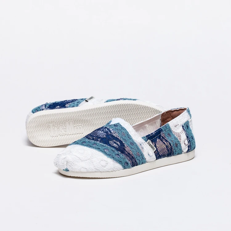 2020 Wholesale China Manufacturer Plain Sneakers Men Blue Canvas Shoes