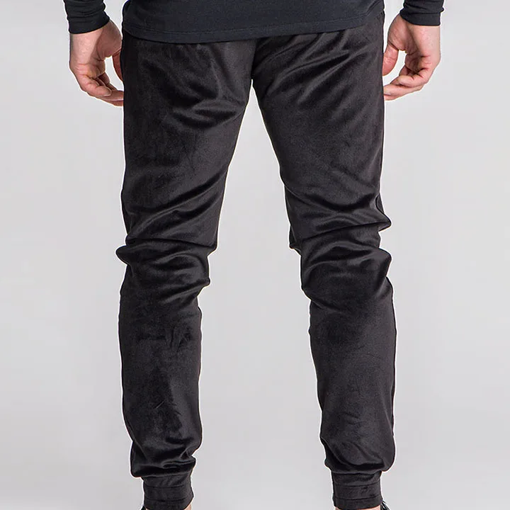 oem factory stylish custom logo private label sweat suits casual sweatsuit black men set clothing velvet velour tracksuit