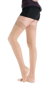 Design Custom 20-30mmhg Medical Nursing Sport Stocking Women Knee High Running Cycling Compression Socks