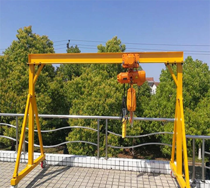 Customizable material handling equipment 500kg 1 2 3 5 ton electric mini mobile gantry crane