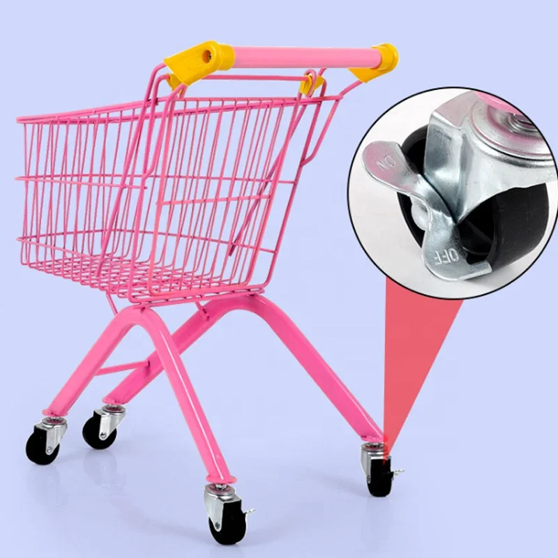 China Factory Supermarket Shopping Trolley Mini Shopping Cart for Kids Children Boys Girls