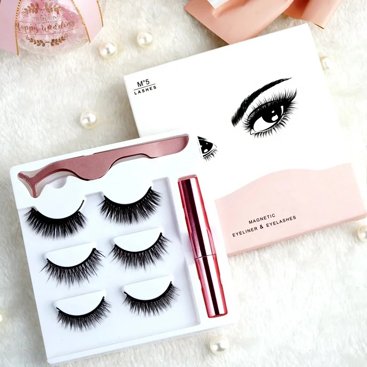 ME03 New Arrival Magnetic Lash Box Magnetic Eyeliner Easy Wear Eyeline Magnetic Eyelashes for Magnetic False Eyelashes Black SHN