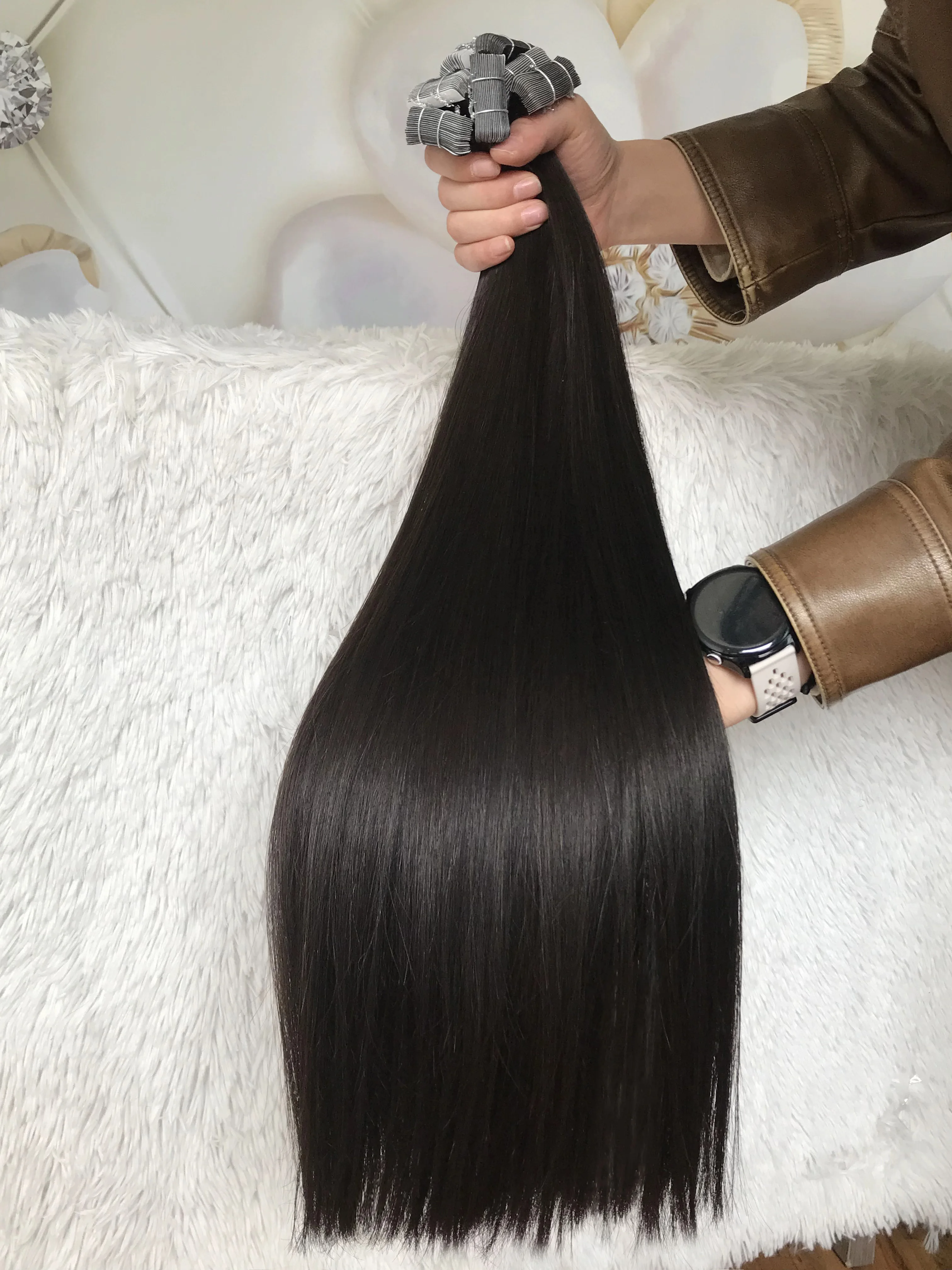 2024 Hot Selling Tape-In Hair Extensions Remy Grade Raw Virgin Human Hair Double Drawn
