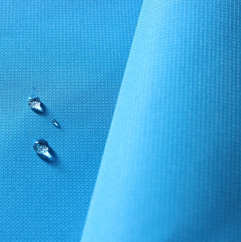 
eco friendly recycled pet fabric rpet poly waterproof plaid pongee fabric for garment 