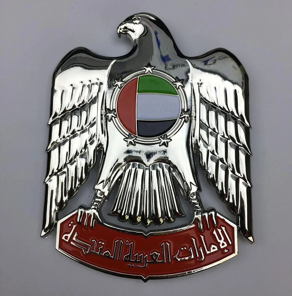 Wholesale new design hot sale UAE cut out various color F3 metal car badges