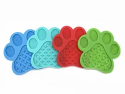 Silicone Dog Lick Pad Suction Cup Dog Feeding Mat Pet Slow Feeder Sucking Plate Mat Wall Mounted Pet Bowl Pet Calming Mat